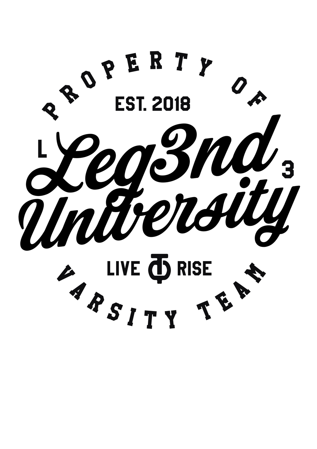 SUDADERA LEG3ND-UNIVERSITY