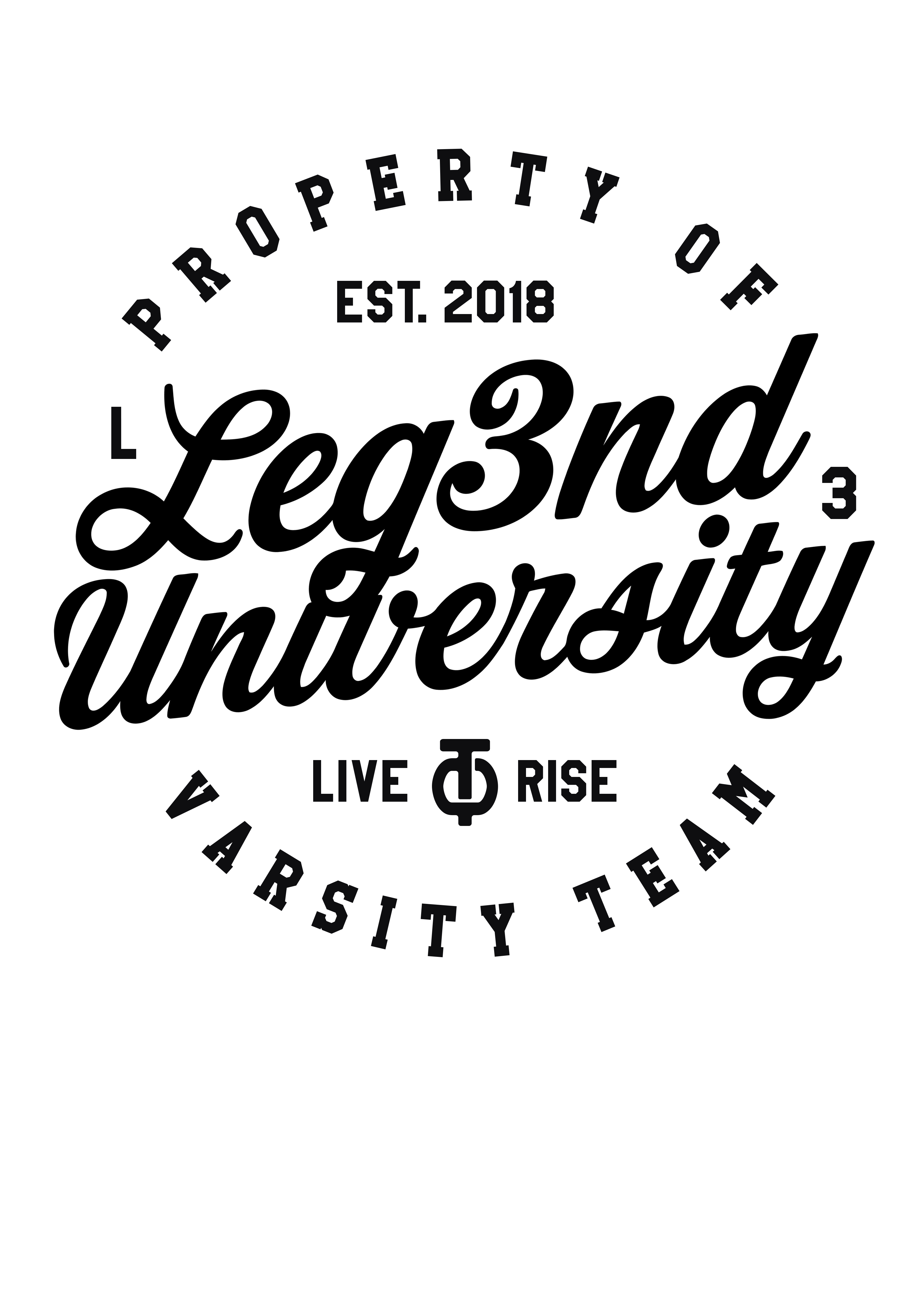 SUDADERA LEG3ND-UNIVERSITY